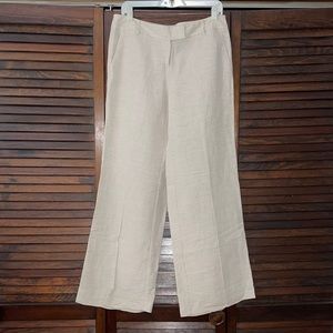 Wide leg linen